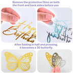 AMZVALU Crown Cake Topper Set – Purple Crown, Gold Butterflies & Ball Toppers for Birthdays & Weddings