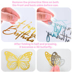 AMZVALU Crown Cake Topper Set – Pink & Gold Crown, Balls, Butterflies, Candles for Birthday Cakes