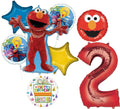 Anagram Sesame Street Elmo 2nd Birthday Balloon Bouquet – 8 Foil Balloons