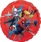 Anagram Spidey and His Amazing Friends Birthday Balloon Bouquet – 29in Spidey, 17in Spidey, 18in Star Balloons