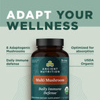 Ancient Nutrition Organic Multi Mushroom Immune Support - 60 Count