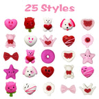Anditoy 100 PCS Valentines Mochi Squishy Toys | Kids Classroom Party Favors