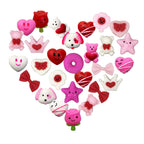 Anditoy 100 PCS Valentines Mochi Squishy Toys | Kids Classroom Party Favors