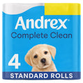 Andrex Complete Clean Toilet Tissues Case of 6 x 4 Rolls (Total 24 Toilet Rolls)