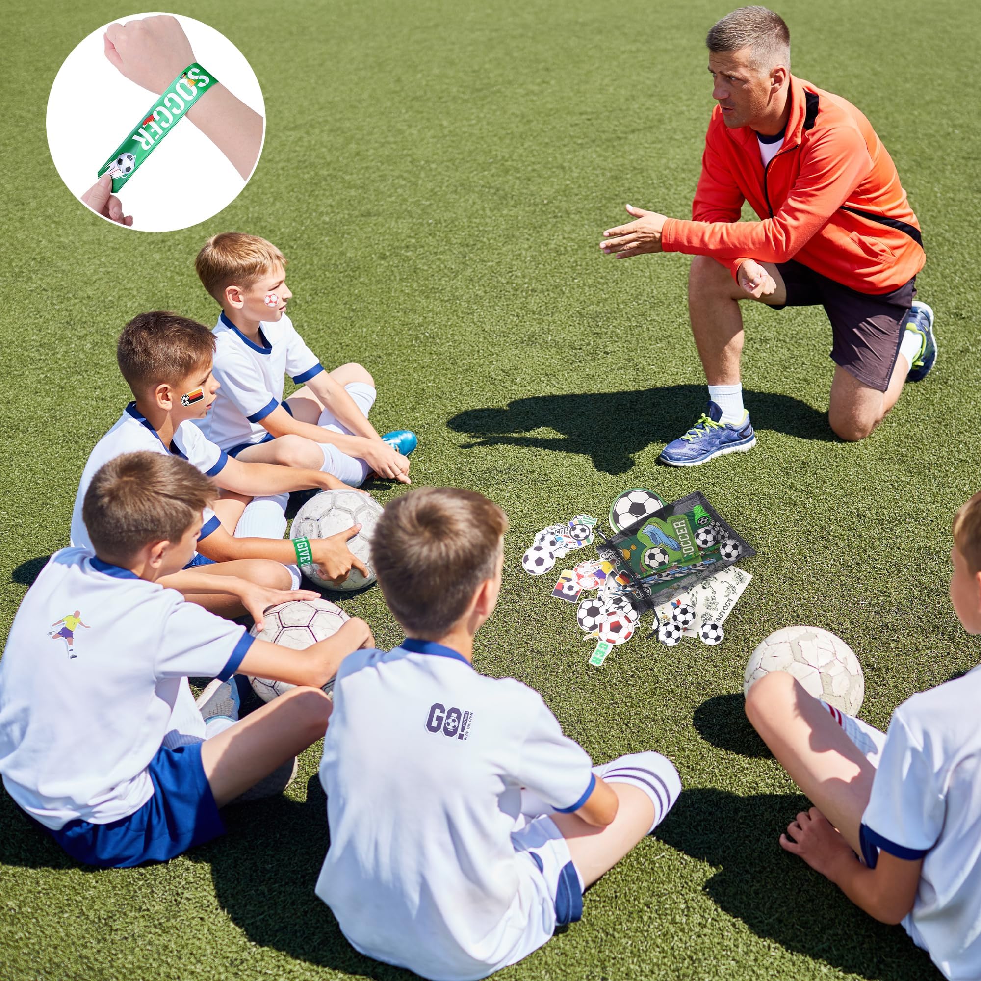 Aneco Soccer Party Favor Set – 340 Pieces of Sports-Themed Party Supplies