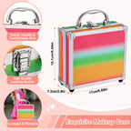 Anpro All-In-One Makeup Carry Case with Pro Teen Makeup Set – Complete Starter Cosmetics Kit