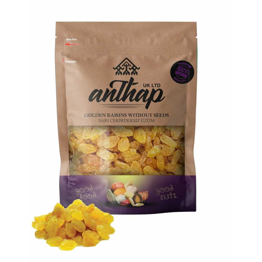 Anthap Golden Raisins Seedless Sari Uzum Pouch Pack 250g
