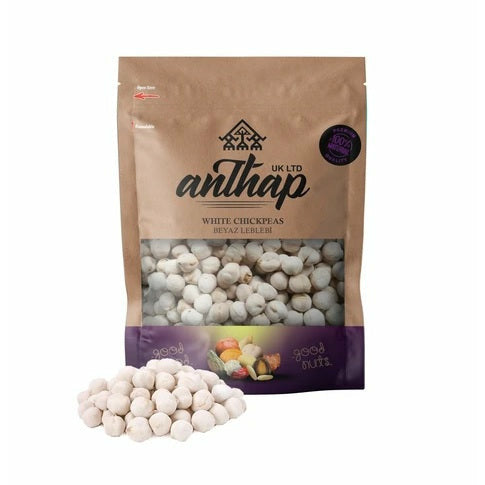 Anthap Roasted White Chickpeas Beyaz Leblebi Snack 300g