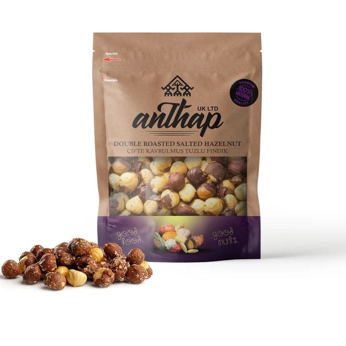 Anthap UK Ltd Double Roasted Salted Hazelnut Cifte Kavrulmus Tuzlu Findik 300g