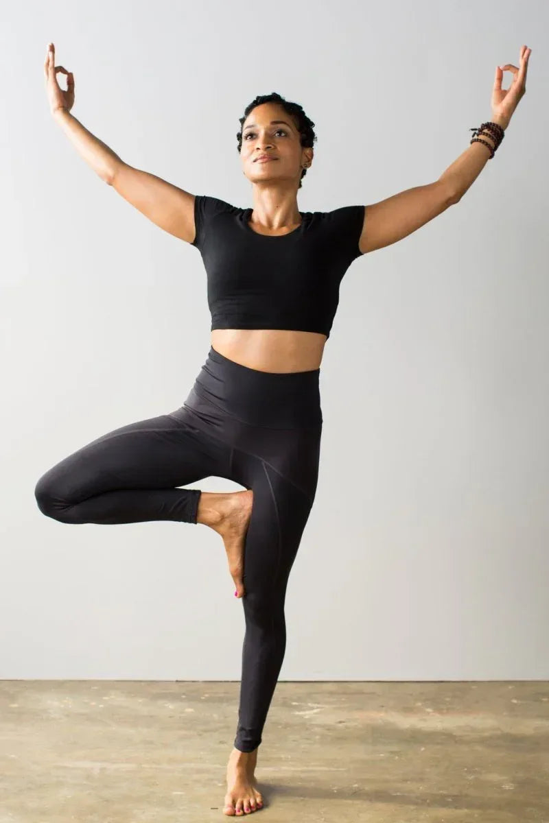 Antimicrobial Athletic Leggings UK – Ultra Hi-Rise Tummy Control Non-Sheer