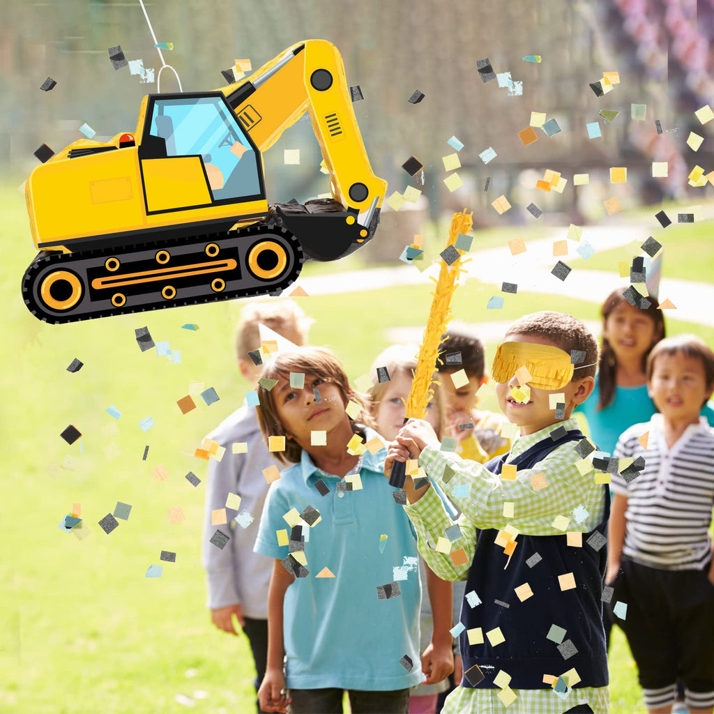 Aoriher Construction Dump Excavator Pinata – Birthday Party Decor & Fun Fillable Pinata