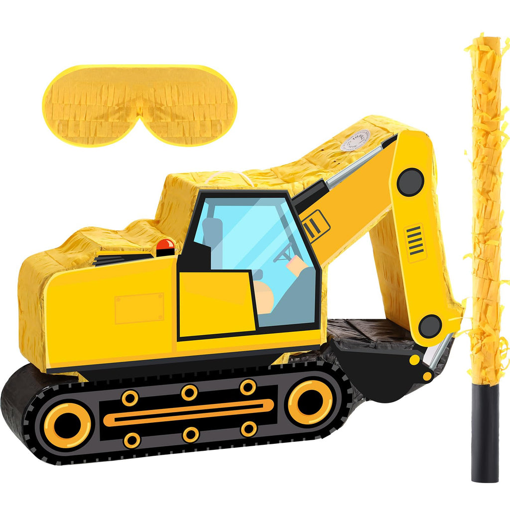 Aoriher Construction Dump Excavator Pinata – Birthday Party Decor & Fun Fillable Pinata