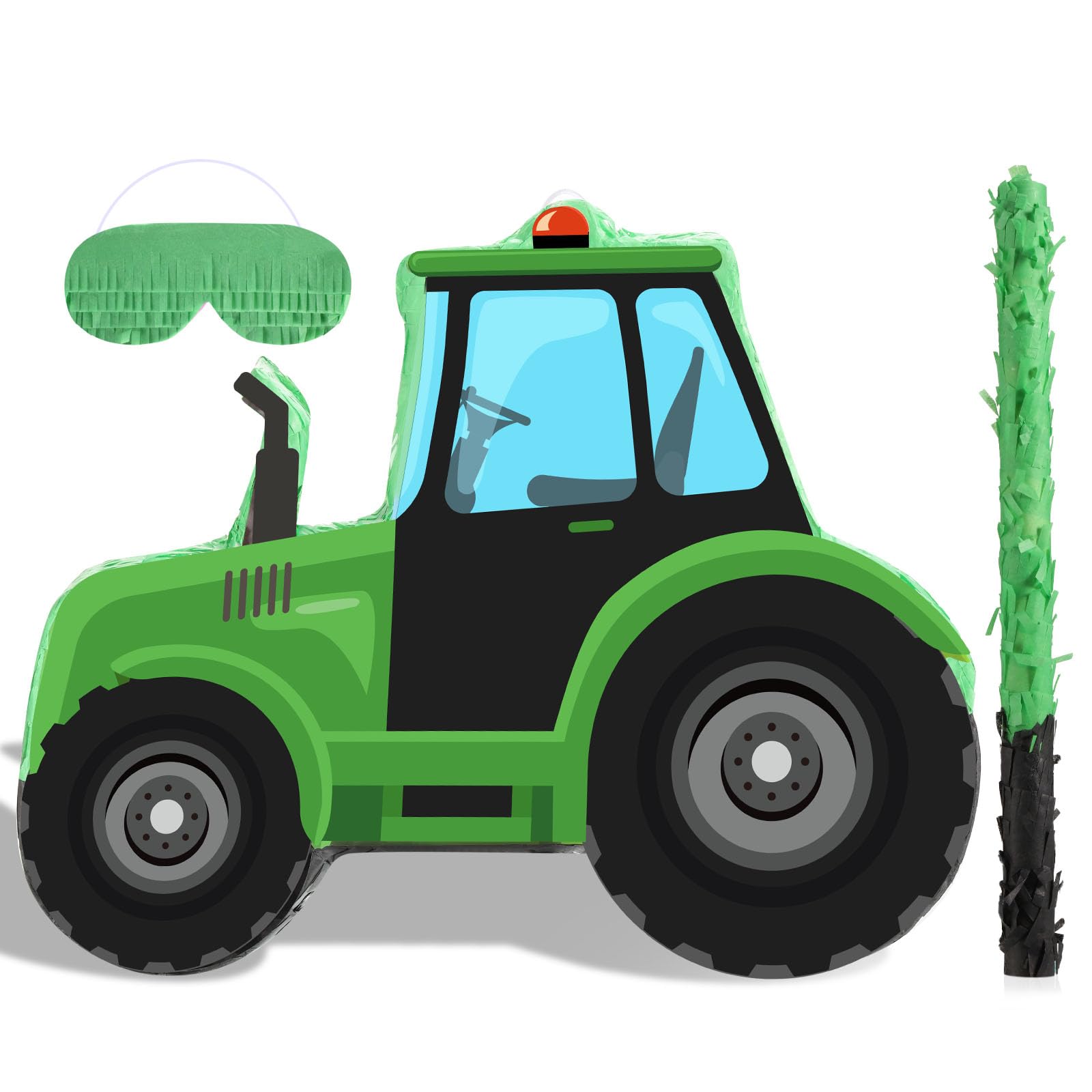 Aoriher Construction Tractor Piñata with Blindfold & Bat – Birthday Party Decor