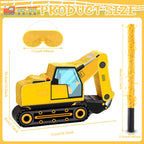 Aoriher Construction Dump Excavator Pinata – Birthday Party Decor & Fun Fillable Pinata