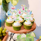 Aposwow Mahjong Cupcake Toppers – 32-Piece Party Decorations