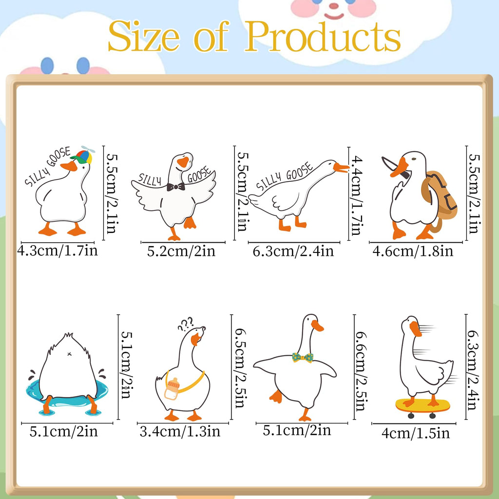 Aposwow One Goose Birthday Decor - 40-Pack Goose Cupcake Toppers for Party Fun