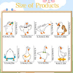Aposwow One Goose Birthday Decor - 40-Pack Goose Cupcake Toppers for Party Fun