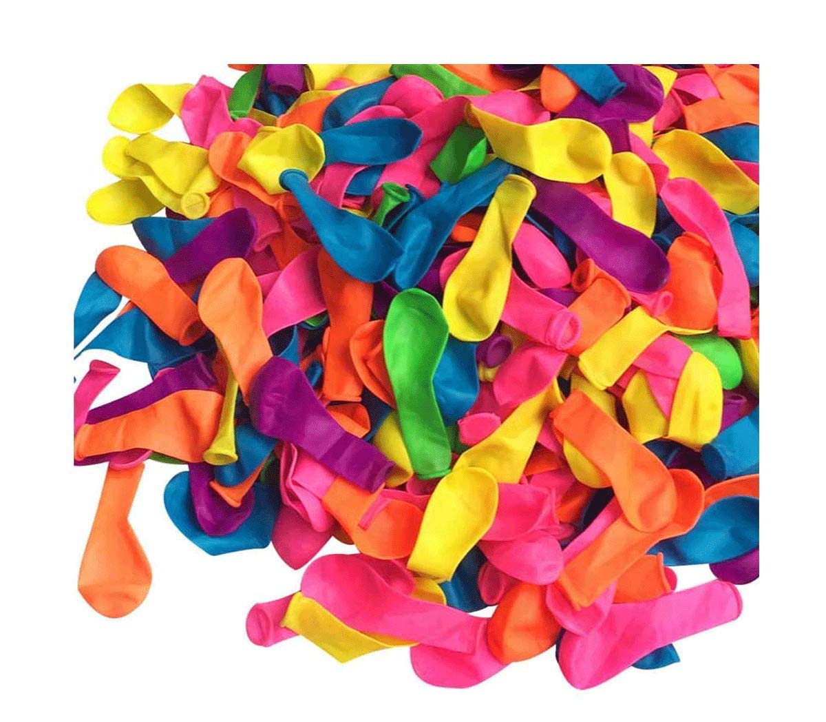 Arcady 100 Pcs Assorted Water Balloons with Filler – Latex 3 to 5 Inches | Poly Bag