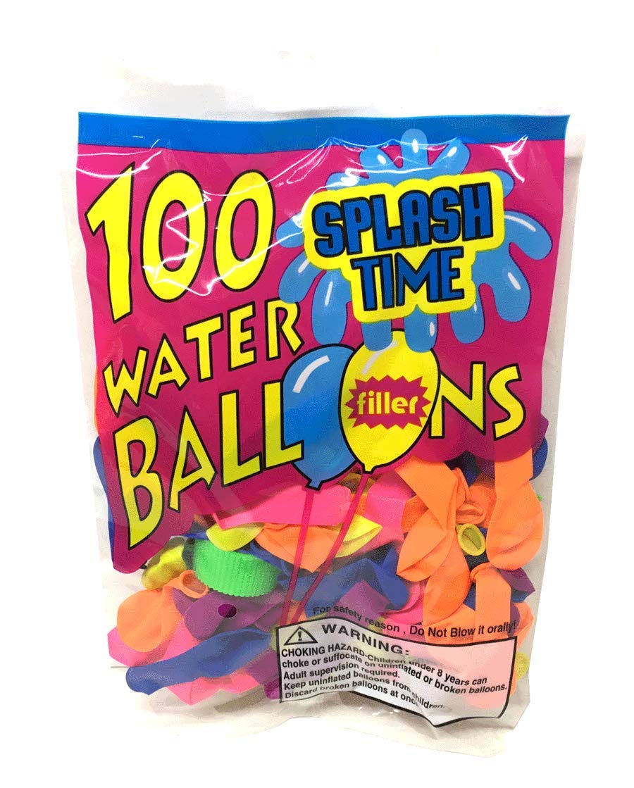 Arcady 100 Pcs Assorted Water Balloons with Filler – Latex 3 to 5 Inches | Poly Bag