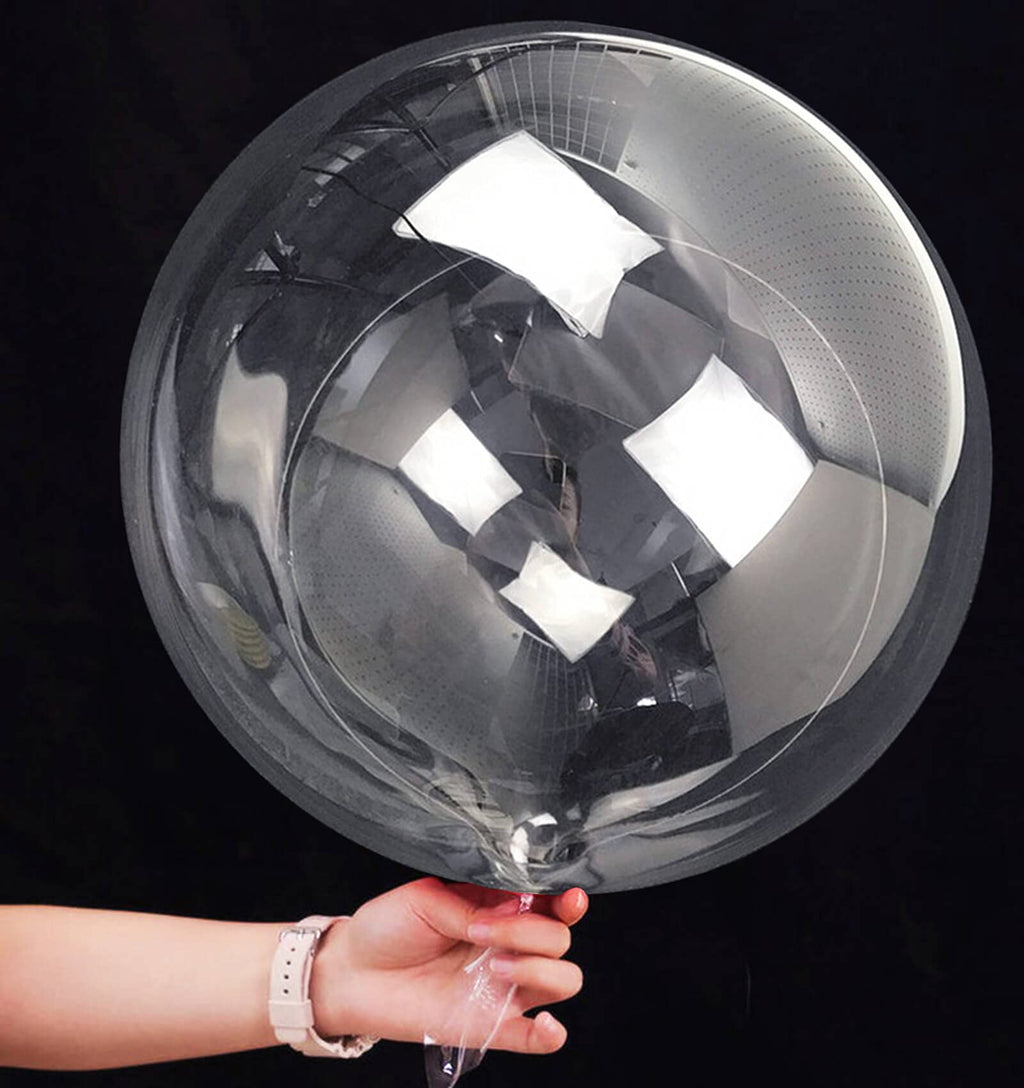Aredpoook 20-Inch Bobo Balloons – 10 Clear Bubble Balloons for Weddings, Christmas & Birthday Parties