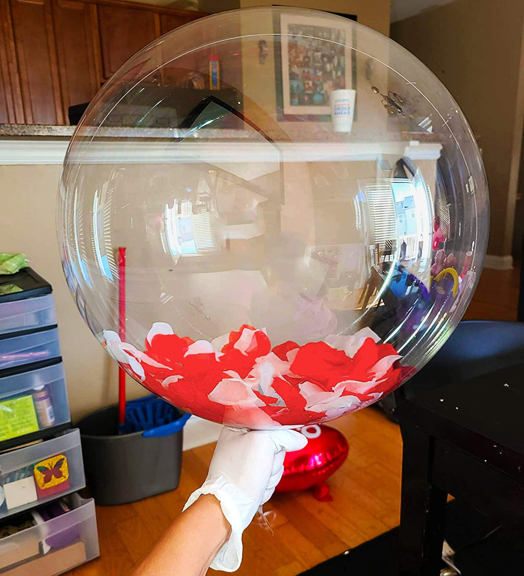 Aredpoook 20 Inch Bobo Balloons – 20 Clear Bubble Balloons for Wedding & Party Decor