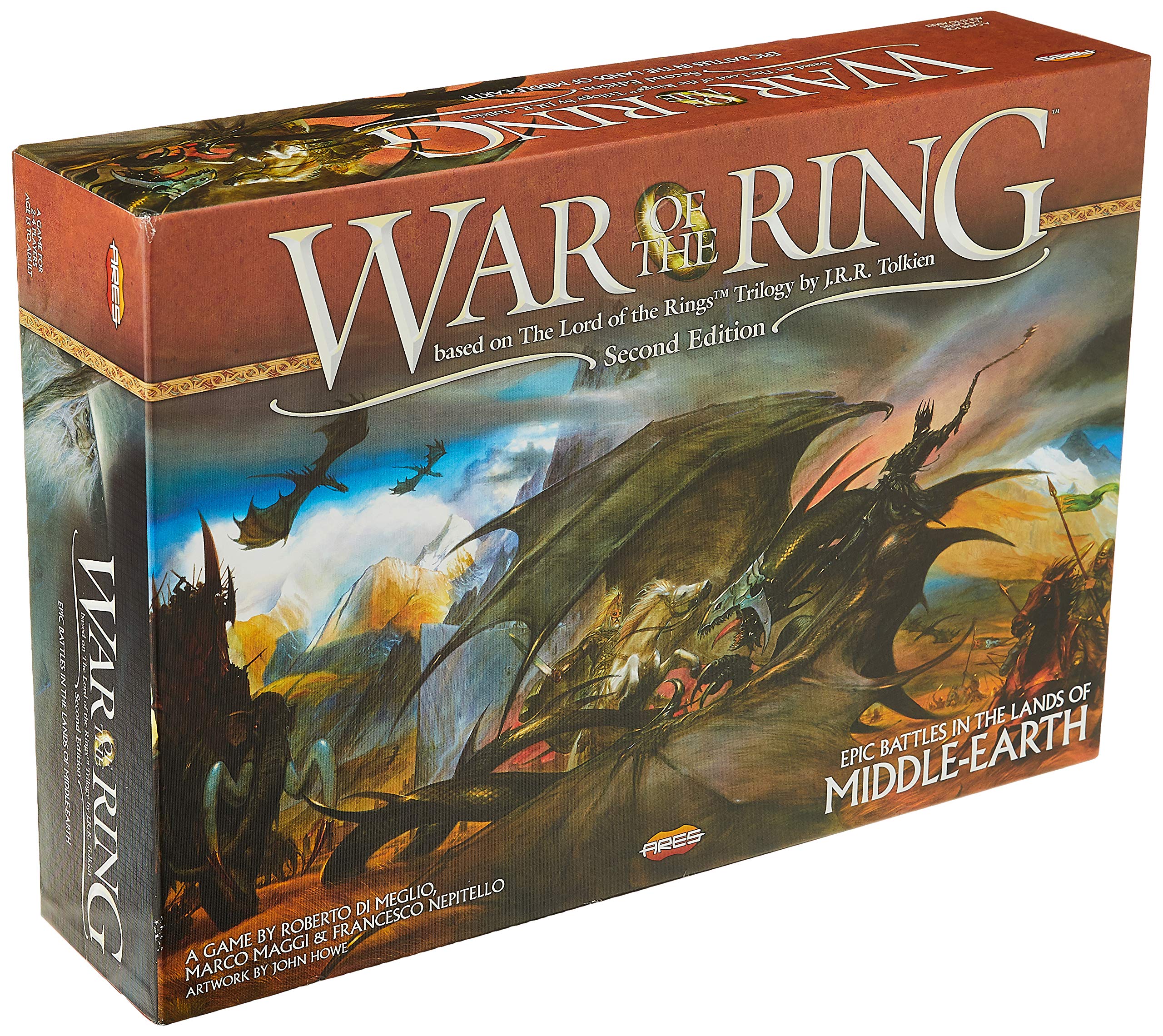 Ares Games War of The Ring 2nd Edition – Strategy Board Game for 2–4 Players