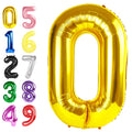 Argthjy 40 Inch Gold Foil Number Balloons – Birthday Party Decor
