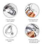 Argthjy 40 Inch 5 Number Balloon – Silver Foil Party Balloons