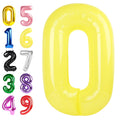 Argthjy 40-Inch Number Balloons – Yellow Foil Numeral 0 for Birthdays, Anniversaries, Baby Showers