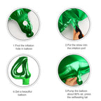 Argthjy Number 7 Balloons – 40 Inch Dark Green Foil Birthday Decor for Any Celebration