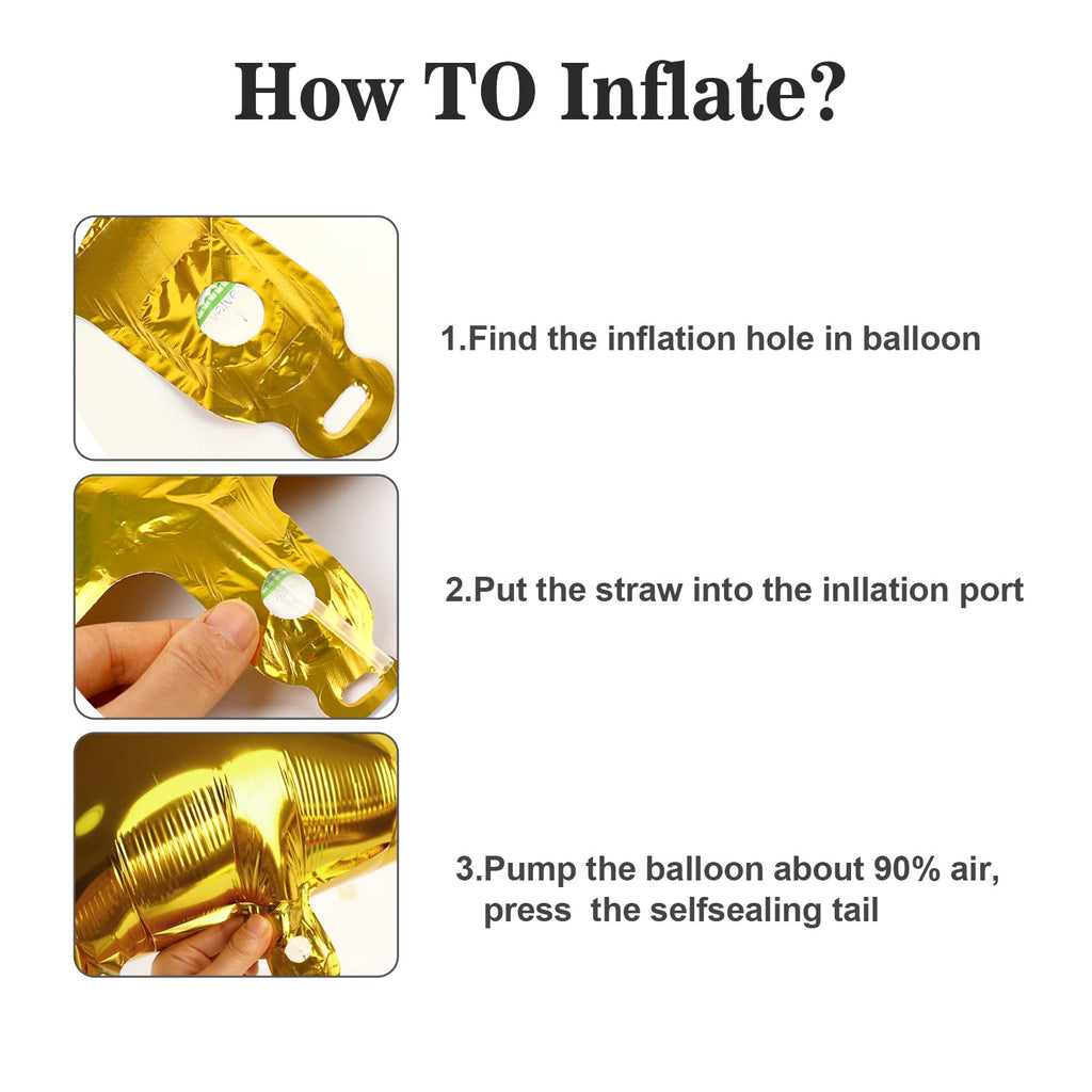 Argthjy Gold 2026 40-Inch Foil Number Balloons — 22 for Graduation, New Year, Weddings