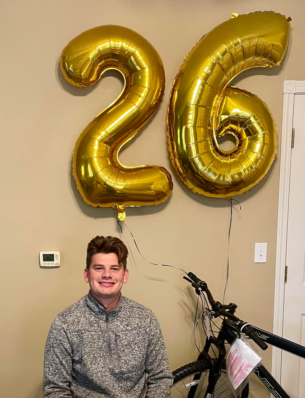 Argthjy Gold 2026 40-Inch Foil Number Balloons — 22 for Graduation, New Year, Weddings