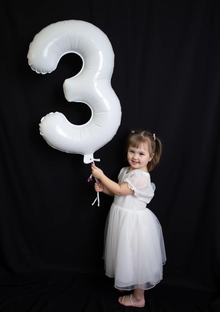 Argthjy 40-Inch Number 5 Foil Balloons – Birthday Party Decor for 5th Birthday, Anniversary & More