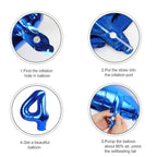Argthjy 40-Inch Number Balloons - Blue 3 for Birthdays & Celebrations