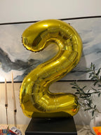 Argthjy Gold 2026 40-Inch Foil Number Balloons — 22 for Graduation, New Year, Weddings