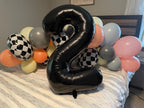 Argthjy Black 2026 Number Balloons – 40-Inch Foil Balloons for Birthdays, New Year & Graduation