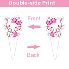 ARHAVI 25 Pcs Kitty and His Friends Cake Topper Set – Kawaii Birthday Decorations