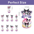 ARHAVI 25 Pcs Cute Cake Topper & Cupcake Toppers Set for Kuromii Birthday Decorations