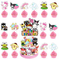 ARHAVI 25 Pcs Kitty and His Friends Cake Topper Set – Kawaii Birthday Decorations