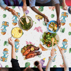 ArianQicult Dinosaur 1st Birthday Tablecloths – 3-Pack One-A-Saurus Party Covers