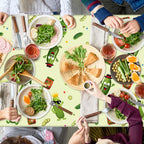 ArianQicult Pickle Party Tablecloths – 3-Pack Cucumber Birthday Table Covers, Disposable