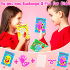 Armaytoy Glow-in-the-Dark Sticky Hands 28-Pack with Valentine Cards – Kids Party Favors