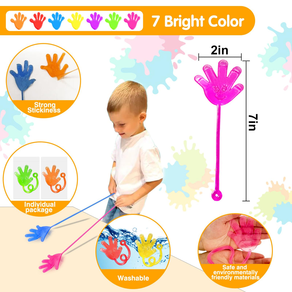 Armaytoy 20-Pack Sticky Hands – Kids Party Favors, Prizes & Goody Bags (Bulk)