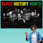 Arosche Black History Month Banner 72x48 — Indoor Outdoor Photo Backdrop & Decor