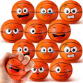 Arrowbash 24 Pcs 2.5'' Face Basketball Stress Balls – Mini Squeeze Foam Toys for Stress Relief, Gifts & Party Favors