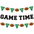 ArtCreativity Game Time Football Banner Set of 3 – Customizable Pennant Flags for Tailgate & Party Decor