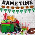 ArtCreativity Game Time Football Banner Set of 3 – Customizable Pennant Flags for Tailgate & Party Decor