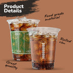 ArtCreativity 50 Pcs 16oz Football Party Cups – Super Bowl Disposable Cups