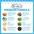 Ashwagandha Gummies 2000mg – Sugar Free, Vegan, Organic | D3, B12, Turmeric – Mixed Berry, 120 Count