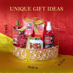 ASINING Bath & Body Basket Set Cherry Fragrance – Spa Gift Kit for Women